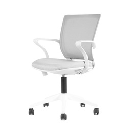 Silla de Escritorio Novec Turin Blanca con Apoyabrazos