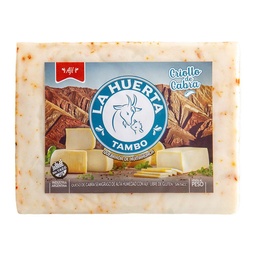 Queso Cabra Trozado C/ají La Huerta T x 1 kg