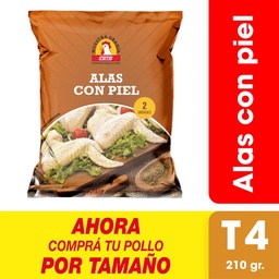 Alitas con Piel x uni (210 gr) Refrigerados