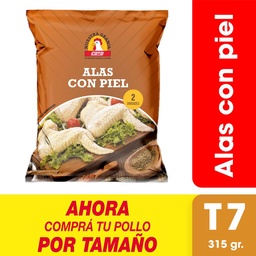 Alitas con Piel x uni (315 gr) Refrigerados