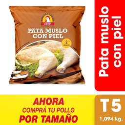 Pata Muslo con Piel x uni (1.094 kg) Refrigerados