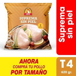 Supremas Sin Piel x uni (620 gr) Refrigerados