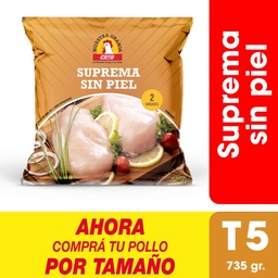 Supremas Sin Piel x uni (735 gr) Refrigerados