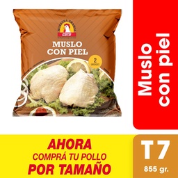 Muslo con Piel x uni (855 gr) Refrigerados