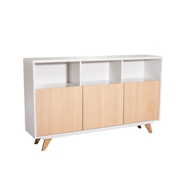 Rack Tv Gacela 140 cm Blanco Roble Natural