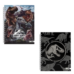 Cuaderno Mooving Espiral 16x21 Tapa Dura 80 Hojas Rayado Jurassic World Surtido 1 Unidad