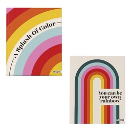 Cuaderno Mooving 19x24 Tapa Dura 48Hj Rainbow Surtido 1 Unidad