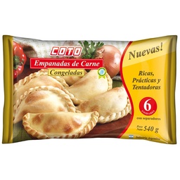 Empanadas de Carne Congeladas Coto 6u 540g