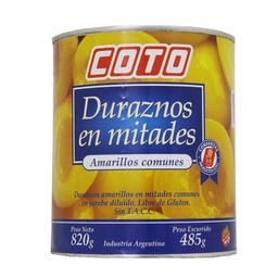 Durazno Coto Lata 820 gr