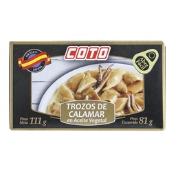 Calamar en Aceite Coto Lata 111 gr