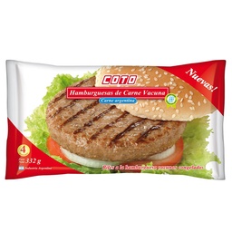 Hamburguesas Coto  4 uni x 83 gr