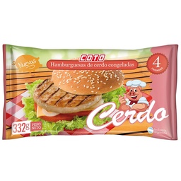 Hamburguesas de Cerdo Coto  4 uni x 83 gr