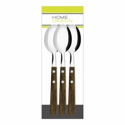 Set x 3 Cucharas de Mesa Mango Madera