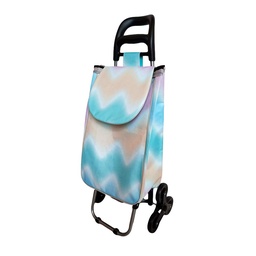 Carrito Triple Rueda Blanco Frases 92X35x28 cm