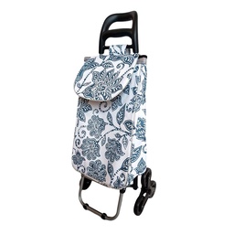 Carrito Triple Rueda Flores 92X35x28 cm