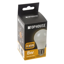 Lámpara Led Bulbo Top House Calida 8 W E27   Caja 1 Unidad