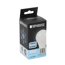 Lámpara Led Bulbo Top House Fria 10 W E27   Caja 1 Unidad