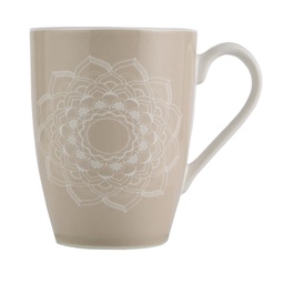 Jarro Mug Mandalas Beige 295 cc