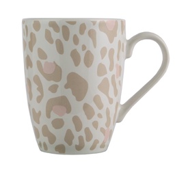 Jarro Mug Animal Print 295cc Beige