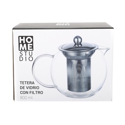 Tetera de Vidrio con Filtro Home Studio 800 ml