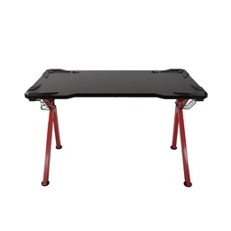 Escritorio Gamer Home Studio 120 cm con Porta Vaso Negro y Rojo