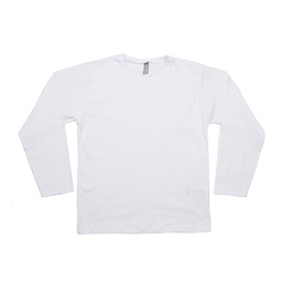 Remera Niño/a Manga Larga Jersey Blanca Talle 10