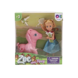 Set de Juego Oki Zoe Muñeca con Pony 15 cm