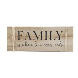 Cuadro Placa Family 15 x 40 cm