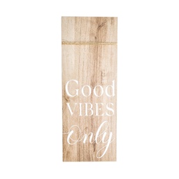 Cuadro Placa Good Vibes 15 x 40 cm