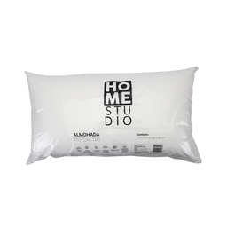 Almohada Percal de 180 Hilos Color Blanco 50x90 cm