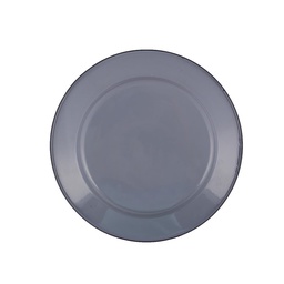 Plato Playo Enlozado 25cm Gris