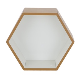 Estantería Hexagonal Home Studio Blanco Natural