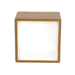 Estantería Cubo Home Studio Blanco Natural 33 cm