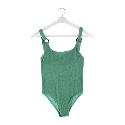 Traje de Baño Mujer Enteriza Textura Verde Talle Xl