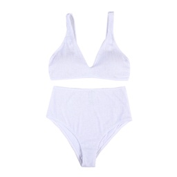 Traje de Baño Mujer Bikini Texturada Blanca Talle Xl