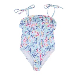 Traje de Baño Niña/o Estampada Playa Azul Talle 8