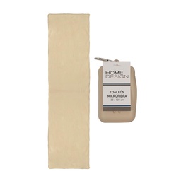 Toallon Microfibra Box Beige 30X100cm