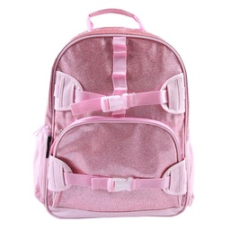 Mochila Colegial Rosa Silver Glitter