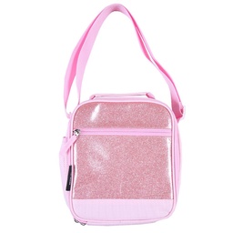 Lunchera Colegial Rosa Silver Glitter