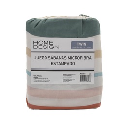 Juego de Sabanas Twin Microfibra Estampada