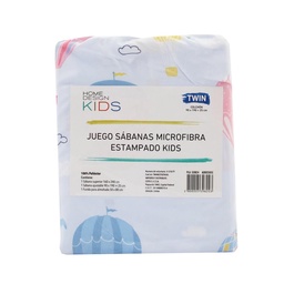 Juego de Sabanas Twin Microfibra Estampada