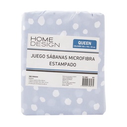 Juego de Sabanas Queen Microfibra Estampada