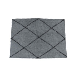 Alfombra Baño Geo 1 Gris/negro 60x40 cm