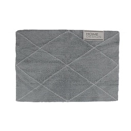 Alfombra de Baño Dibujo Geometrico 60X4o cm Color Gris