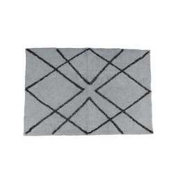 Alfombra Baño Geo 2 Gris/negro 60x40 cm