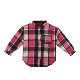 Campera Dama Estampada Cuadrille Fucsia/Negro Talle 50