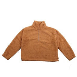 Buzo Teddy Cuello Alto Camel Talle Xl