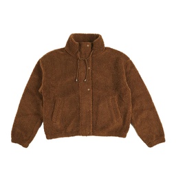 Campera S-xxl Teddy con Cierre Color Chocolate Talle m