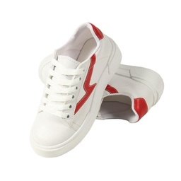 Zapatillas   Kids     Blanco/rojo Talle 27