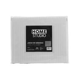 Juego De Sabanas Queen 500 Hilos Lisa